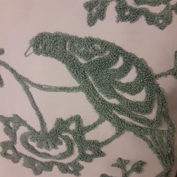 Chenille Embroidered PillowBird & Floral - Picture 5 of 6
